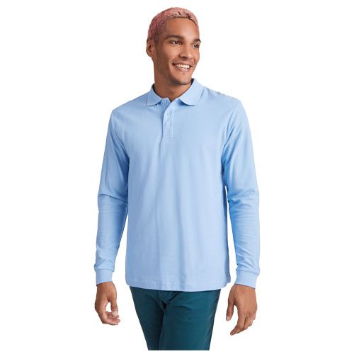 Polo de manga larga para hombre 