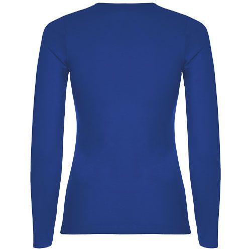 azulón Camiseta de manga larga para mujer