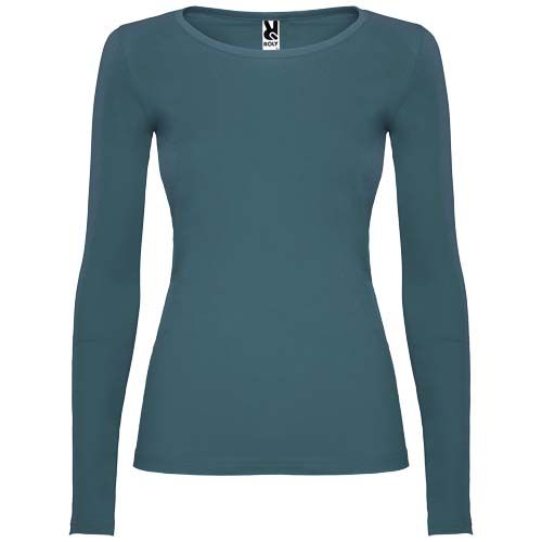 azul tormenta Camiseta de manga larga para mujer