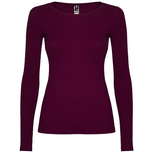 granate Camiseta de manga larga para mujer