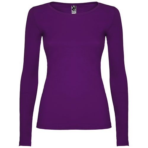 purple Camiseta de manga larga para mujer