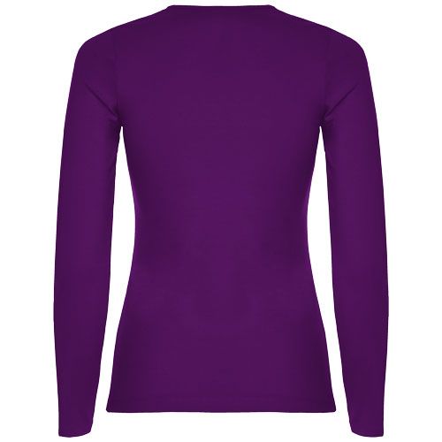 purple Camiseta de manga larga para mujer