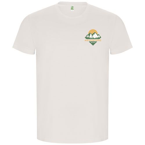 blanco vintage Camiseta de manga corta para hombre