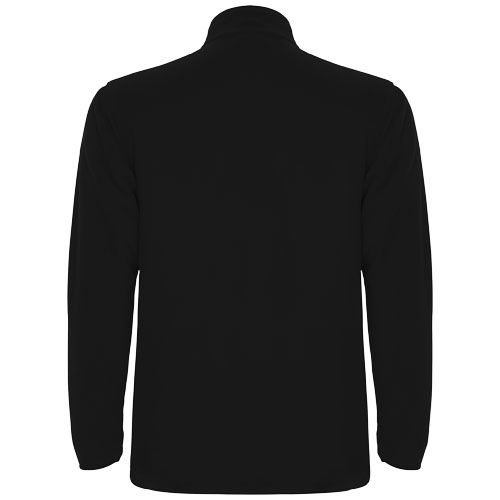 black Chaqueta de forro polar con media cremallera para hombre