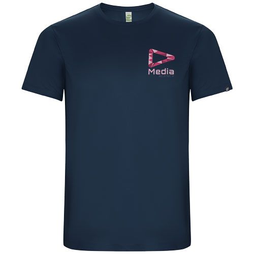 azul marino Camiseta deportiva de manga corta para hombre