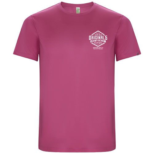 rosa vivo Camiseta deportiva de manga corta para hombre