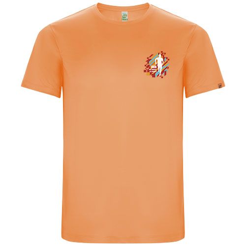 naranja fluo Camiseta deportiva de manga corta para hombre