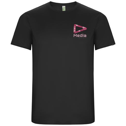 gris plomo oscuro Camiseta deportiva de manga corta para hombre