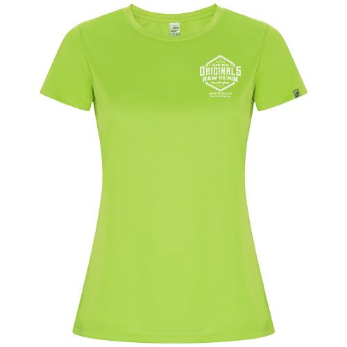 verde fluo Camiseta deportiva de manga corta para mujer de 135 g/m² Imola