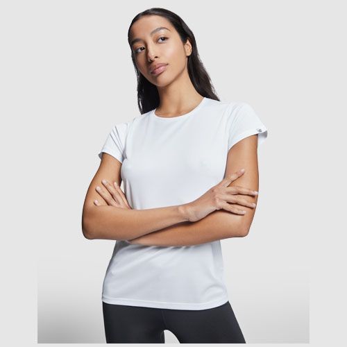verde fluo Camiseta deportiva de manga corta para mujer de 135 g/m² Imola