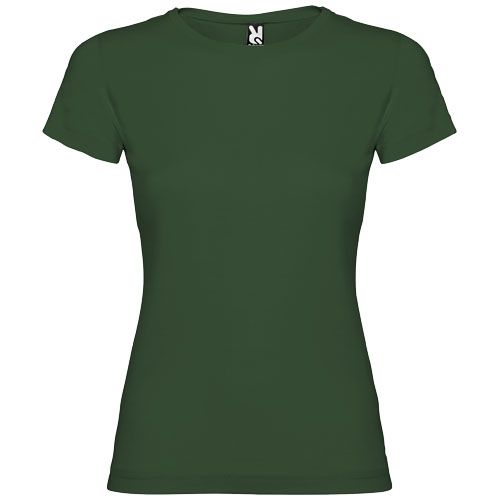 verde botella Camiseta de manga corta para mujer