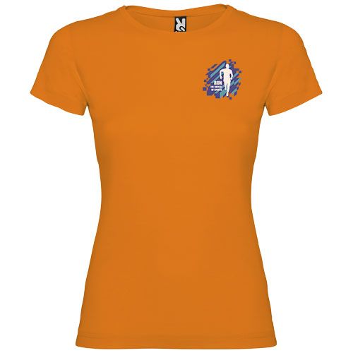 orange Camiseta de manga corta para mujer