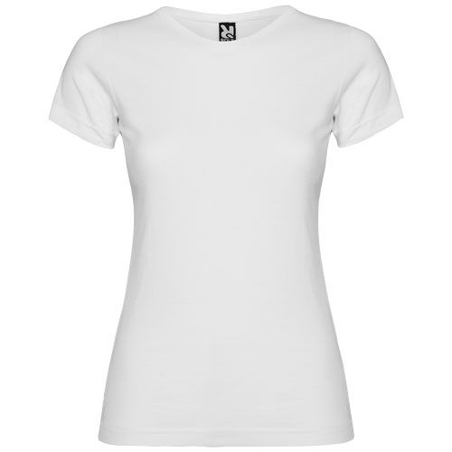 white Camiseta de manga corta para mujer