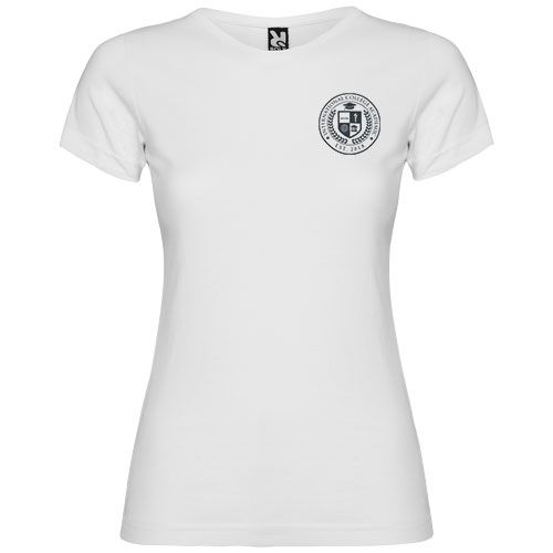 white Camiseta de manga corta para mujer