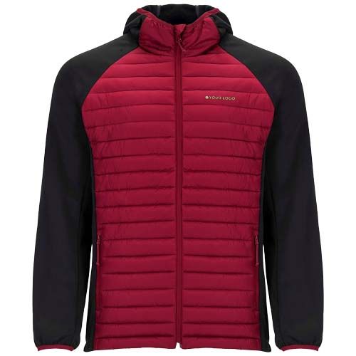 rojo/negro Chaqueta con aislamiento híbrida unisex