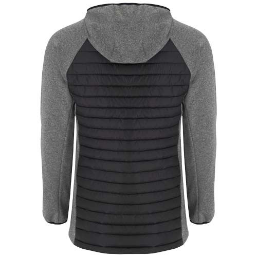 negro/gris plomo Chaqueta con aislamiento híbrida unisex