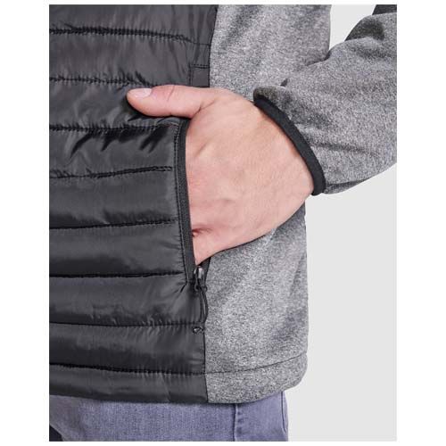 negro/gris plomo Chaqueta con aislamiento híbrida unisex