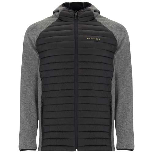 negro/gris plomo Chaqueta con aislamiento híbrida unisex