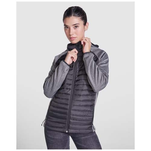 negro/gris plomo Chaqueta con aislamiento híbrida unisex