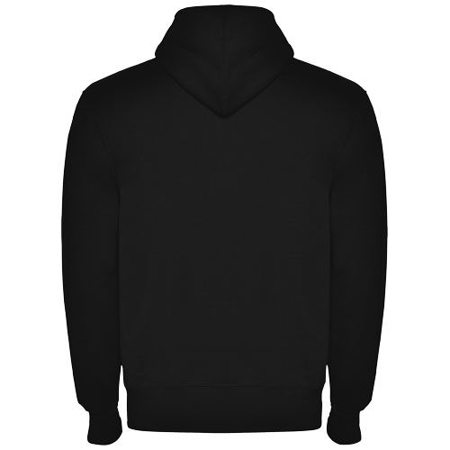 black Sudadera con capucha y cremallera completa unisex