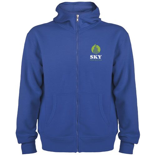 azulón Sudadera con capucha y cremallera completa unisex