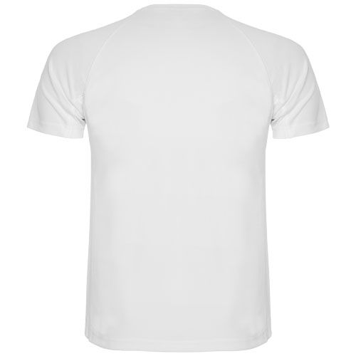 white Camiseta deportiva de manga corta para hombre