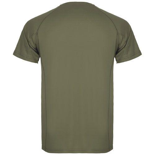 verde militar Camiseta deportiva de manga corta para hombre