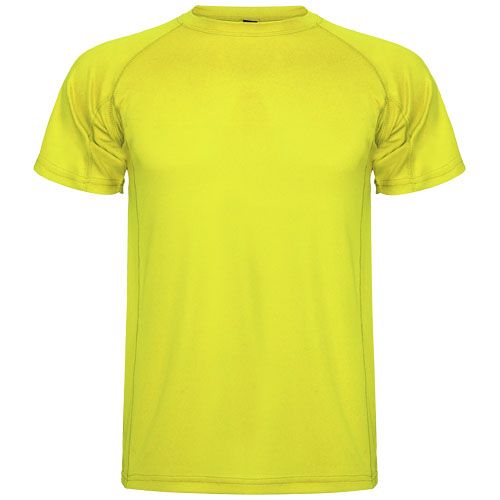 amarillo fluo Camiseta deportiva de manga corta infantil