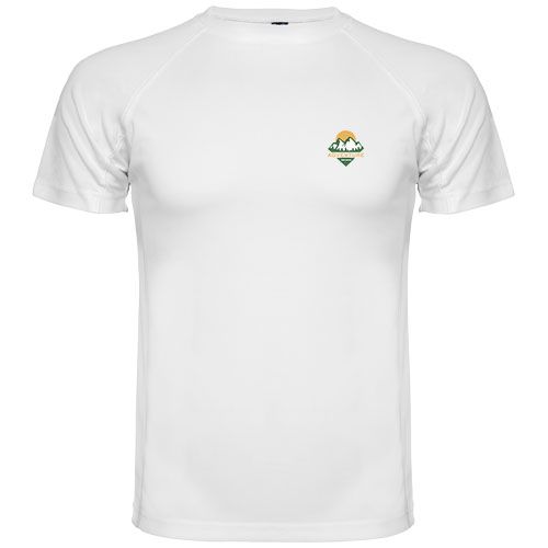 white Camiseta deportiva de manga corta infantil