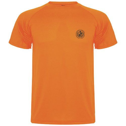 naranja fluo Camiseta deportiva de manga corta infantil