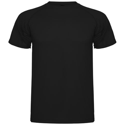 black Camiseta deportiva de manga corta infantil
