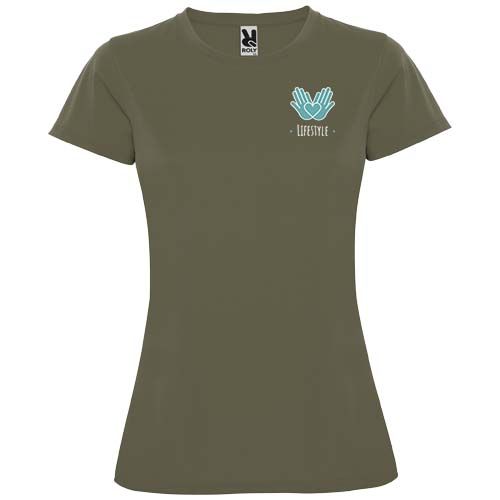 verde militar Camiseta deportiva de manga corta para mujer de 150 g/m² Montecarlo