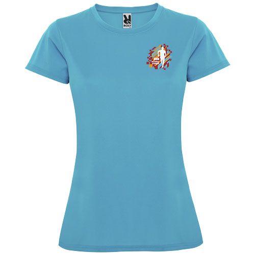 Camiseta deportiva de manga corta para mujer 