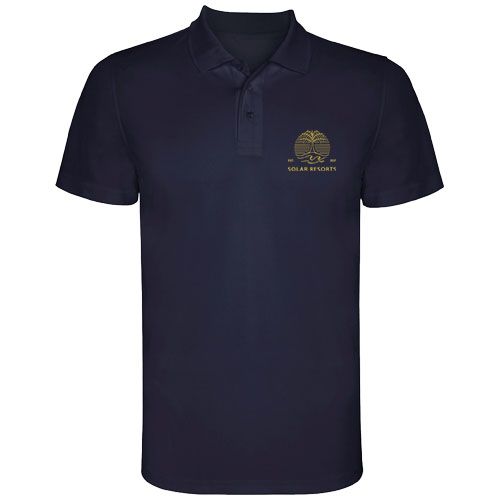 azul marino Polo deportivo de manga corta para hombre