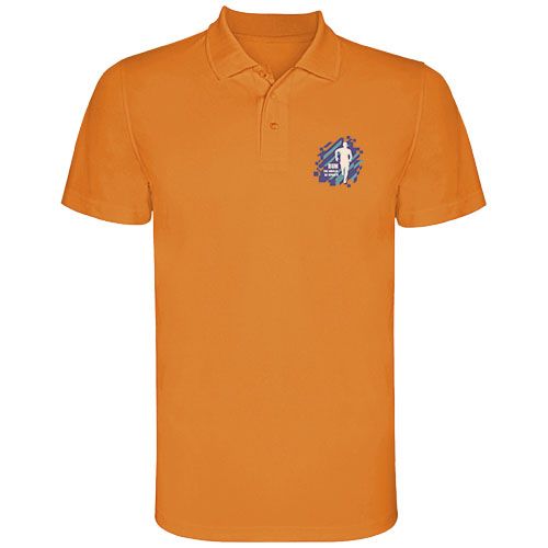 naranja fluo Polo deportivo de manga corta para hombre