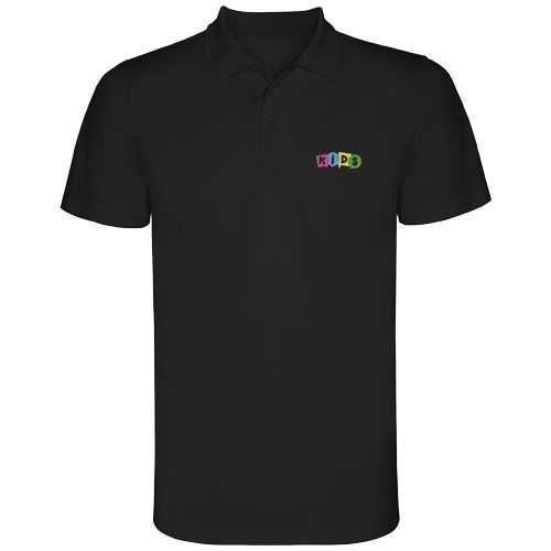 black Polo deportivo de manga corta infantil