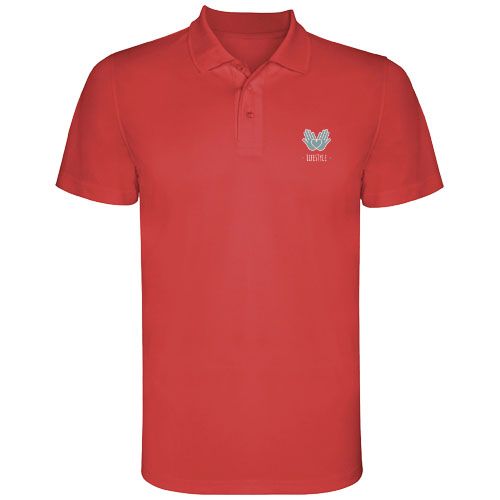 red Polo deportivo de manga corta infantil