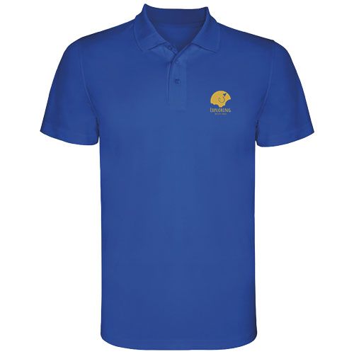 azulón Polo deportivo de manga corta infantil
