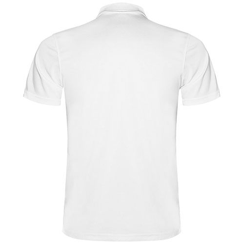 white Polo deportivo de manga corta infantil
