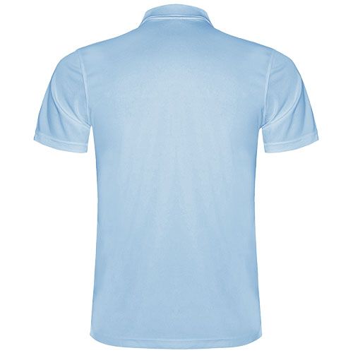 azul celeste Polo deportivo de manga corta infantil