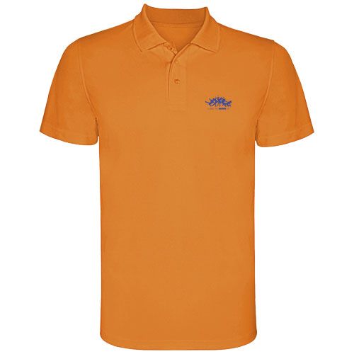 naranja fluo Polo deportivo de manga corta infantil