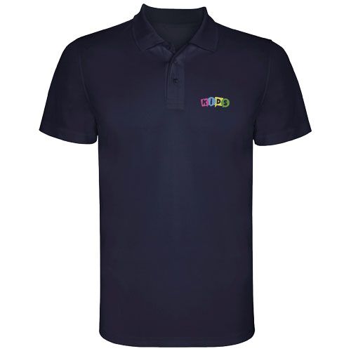 azul marino Polo deportivo de manga corta infantil