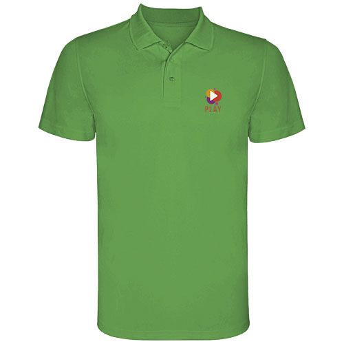 verde helecho Polo deportivo de manga corta infantil