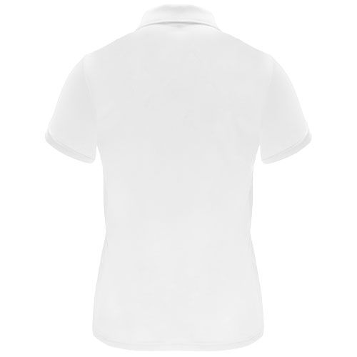 white Polo deportivo de manga corta para mujer