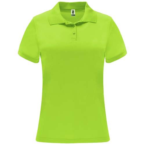 verde lima Polo deportivo de manga corta para mujer