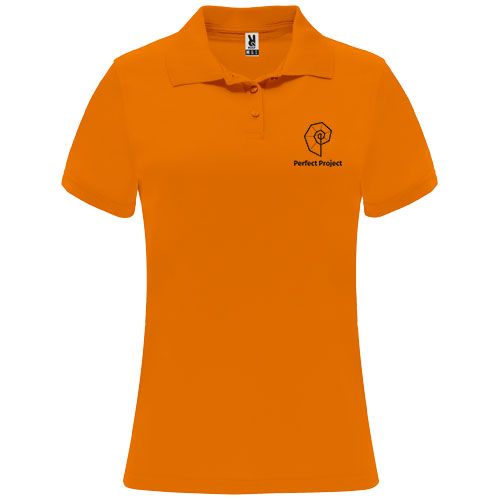 naranja fluo Polo deportivo de manga corta para mujer