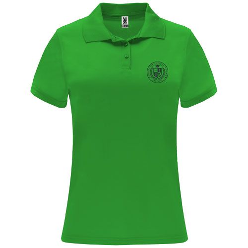 verde helecho Polo deportivo de manga corta para mujer