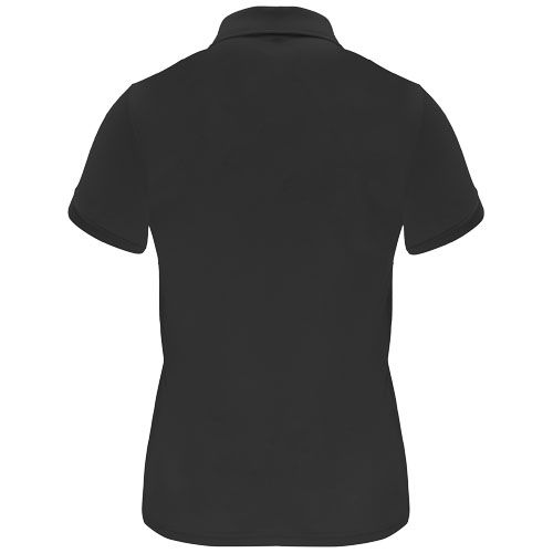 black Polo deportivo de manga corta para mujer