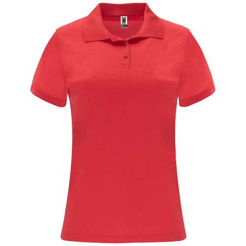 red Polo deportivo de manga corta para mujer