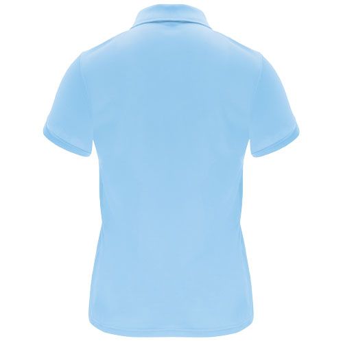 azul celeste Polo deportivo de manga corta para mujer